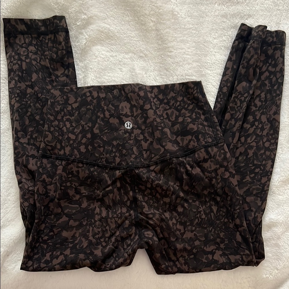 Lululemon Align Black and Brown Patterned Leggings